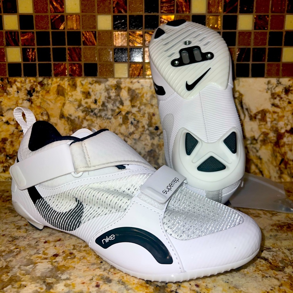 Nike SuperRep Cycle Womens CJ0775-100 Size 7 1/2 White/Black, Women's